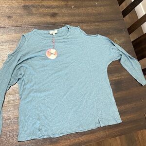 Hayden Blue Cold Shoulder Top